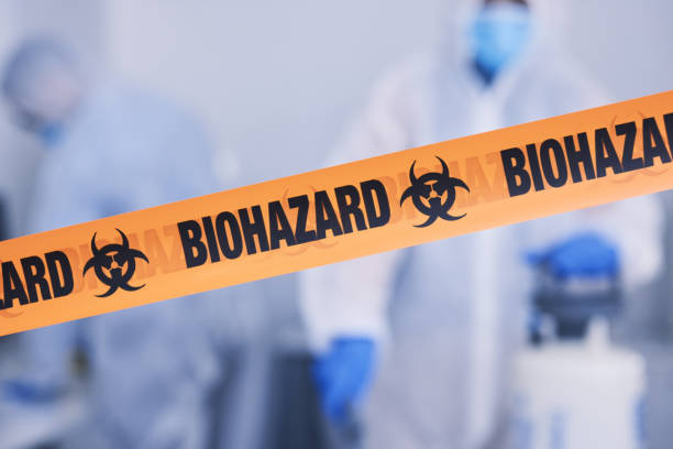 Professional Biohazard technician working in USA